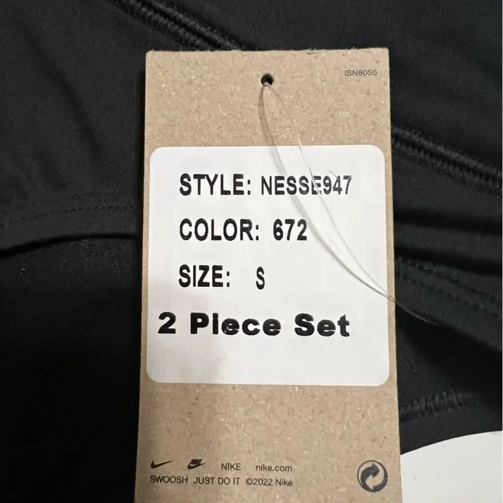 Nike  Swim 2 Piece Set - Pink Layered Tankini and Black Bottoms